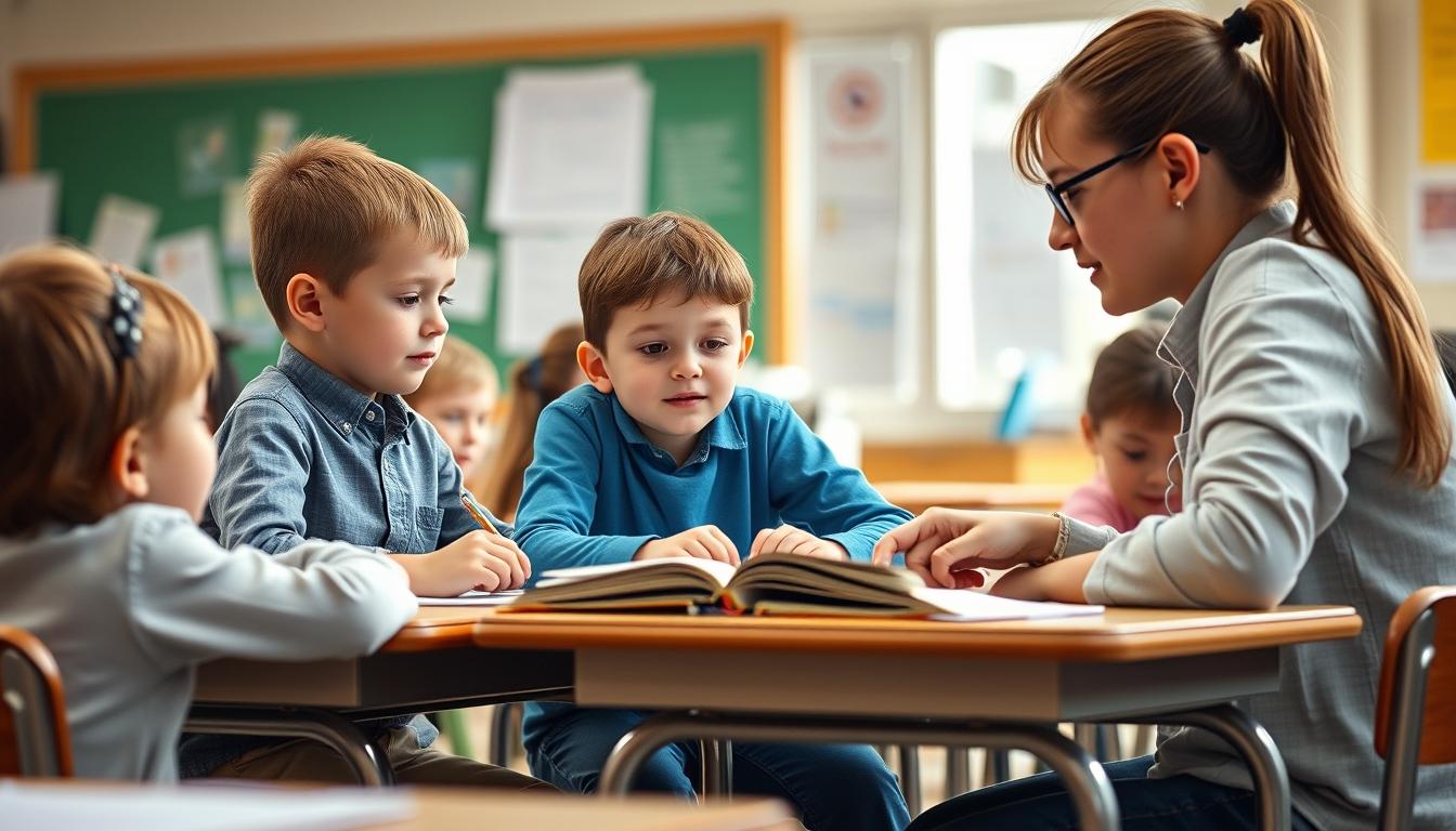 Students collaborating in study space
